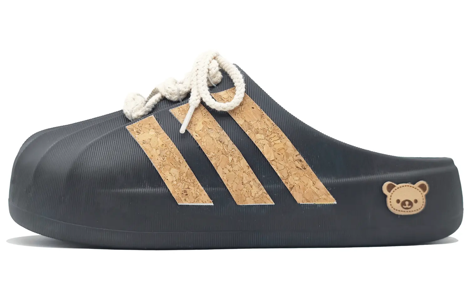 Adidas Originals Тапочки-мюли AdiFOM SUPERSTAR MULE с закрытым носком, устойчивые к истиранию, унисекс, черно-коричневые