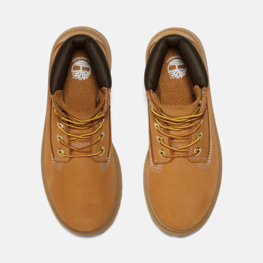 Водонепроницаемые ботинки Timberland Premium 15 см для детей и унисекс, Wheat Nubuck — фото 3