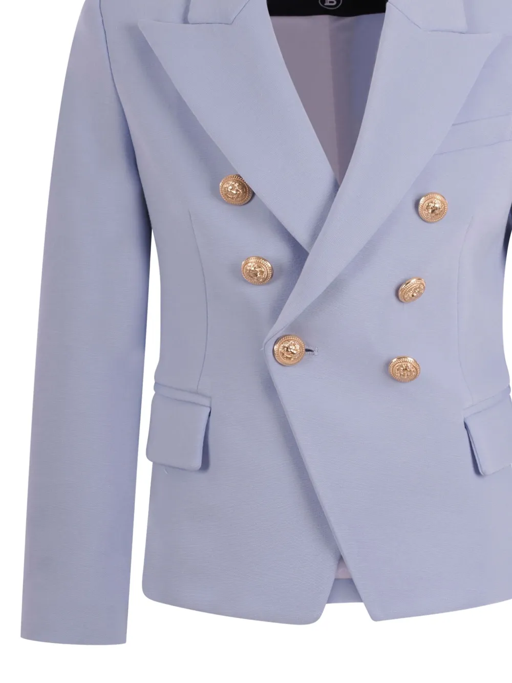 Двубортный пиджак на пуговицах Balmain Kids, синий — фото 3