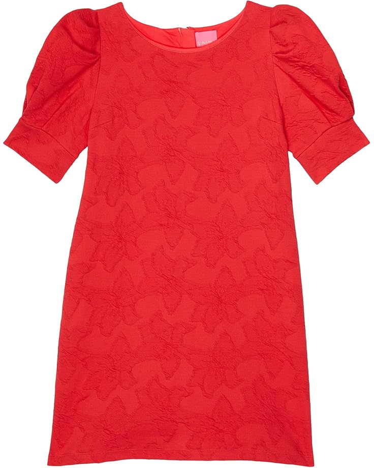 

Платье Lilly Pulitzer Kids Mini Knowles Dress, цвет Ruby Red Knit Pucker Jacquard