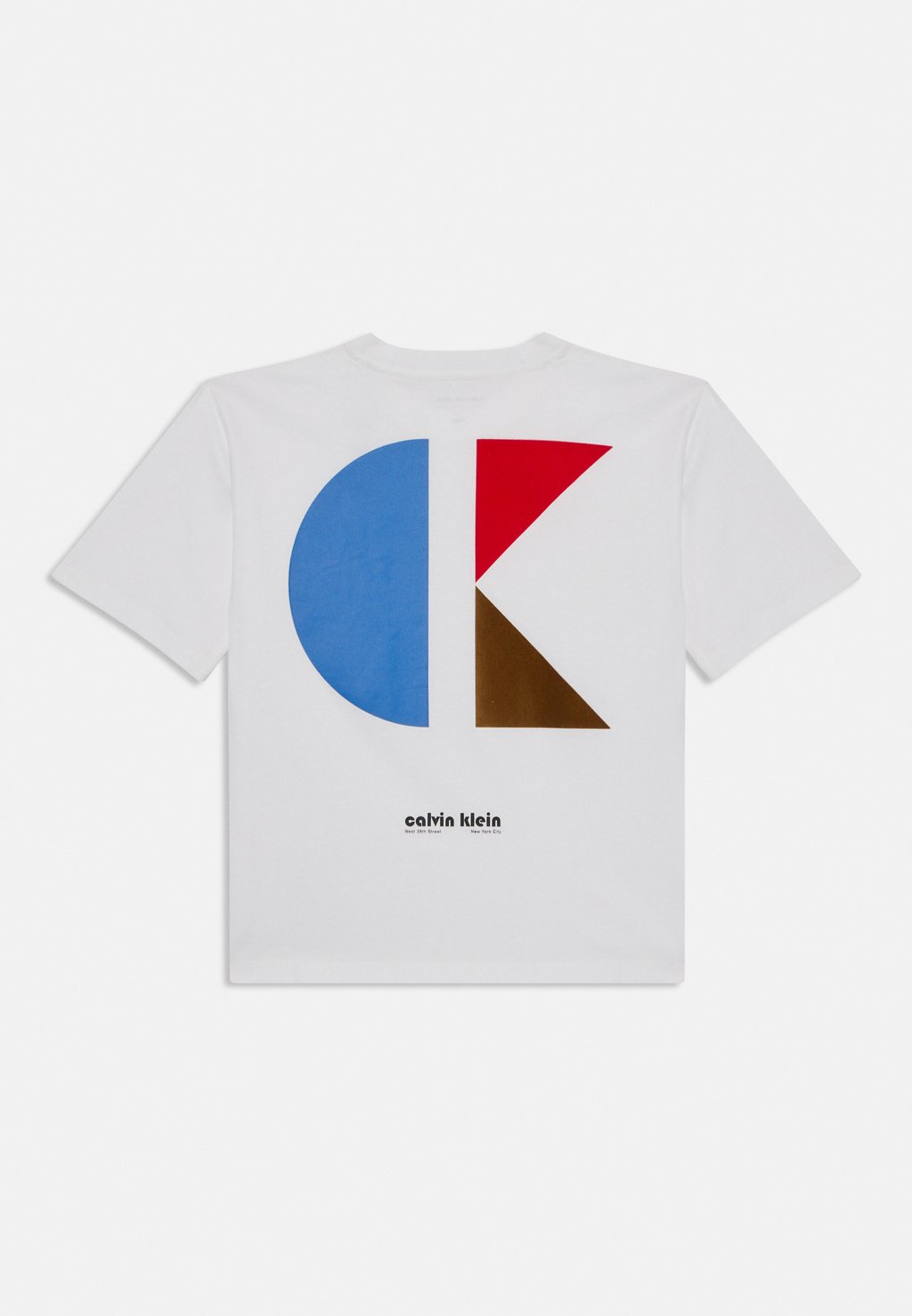 Футболка с принтом GEO BACKPRINT RELAXED TEE UNISEX Calvin Klein Jeans, белый — фото 2