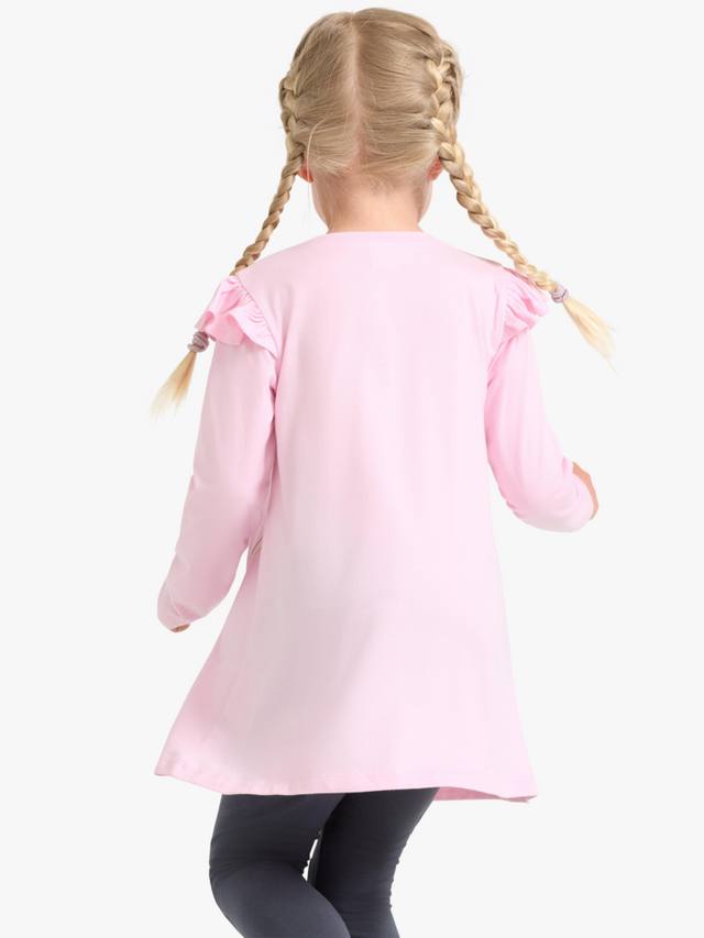 Детская хлопковая кофта с длинным рукавом и единорогом Lindex, Light Pink — фото 2