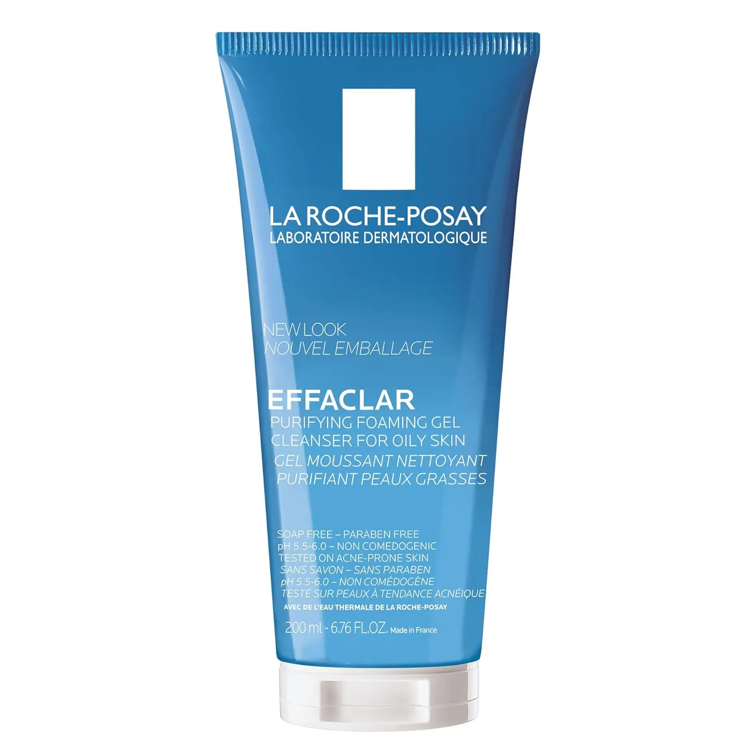 Гель для умывания La Roche-Posay — Effaclar Purifying Foaming Gel Cleanser для жирной кожи, с цинком пидолатом для удаления, 201 мл