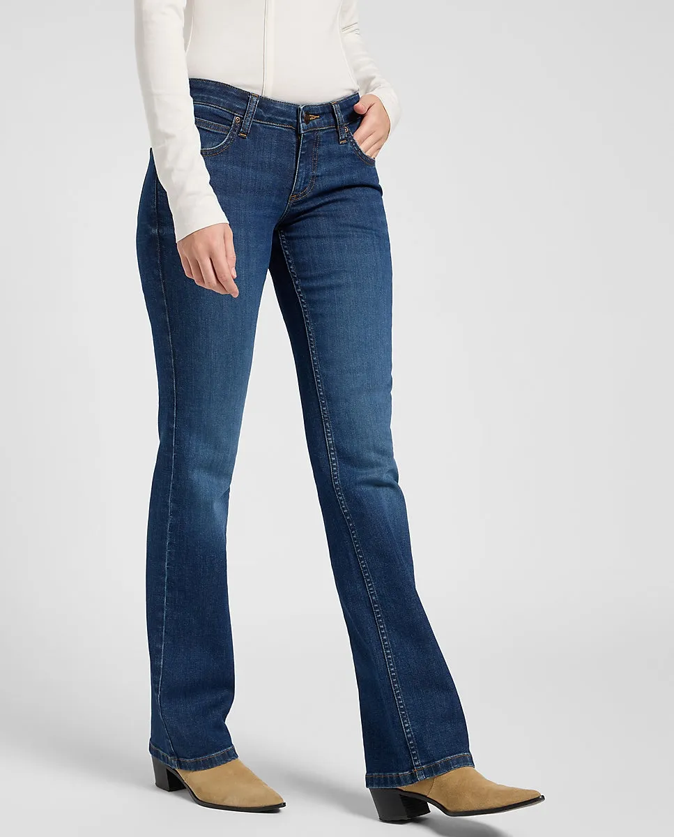 

Женские джинсы-колокольчики Джессика с низкой посадкой Lee, синий