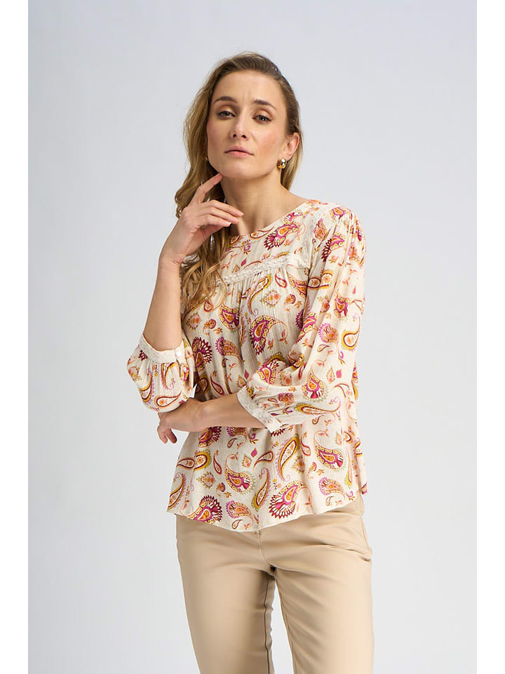 

Блузка Marks & Spencer, цвет beige/pink