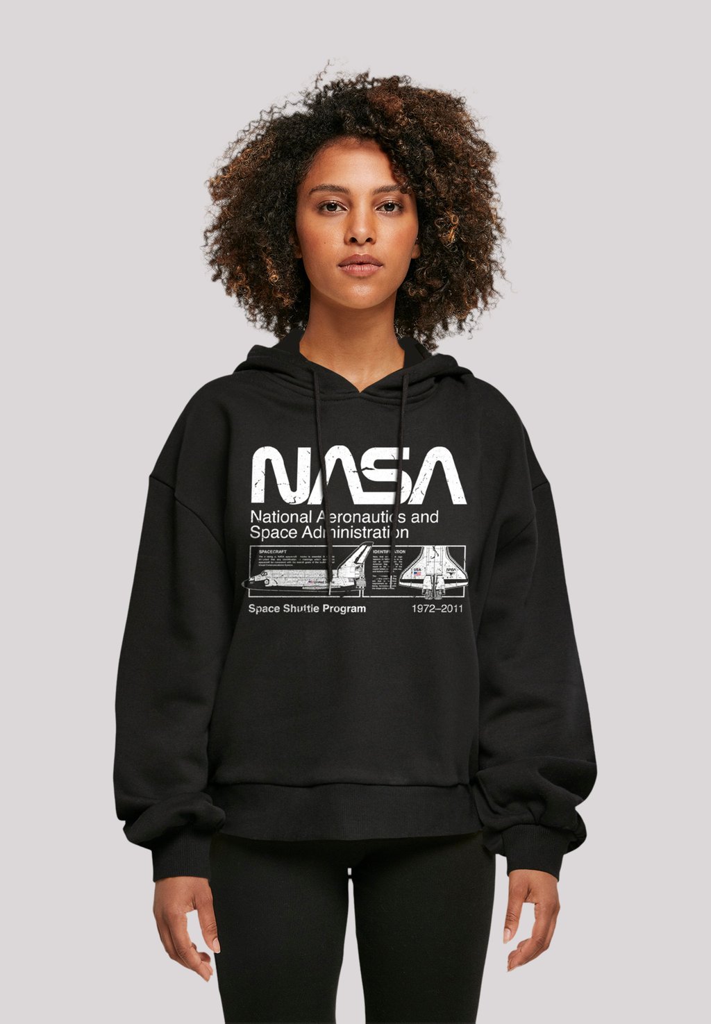 

Толстовка CLASSIC SPACE SHUTTLE OVERSIZE - Hoodie F4NT4STIC, черный