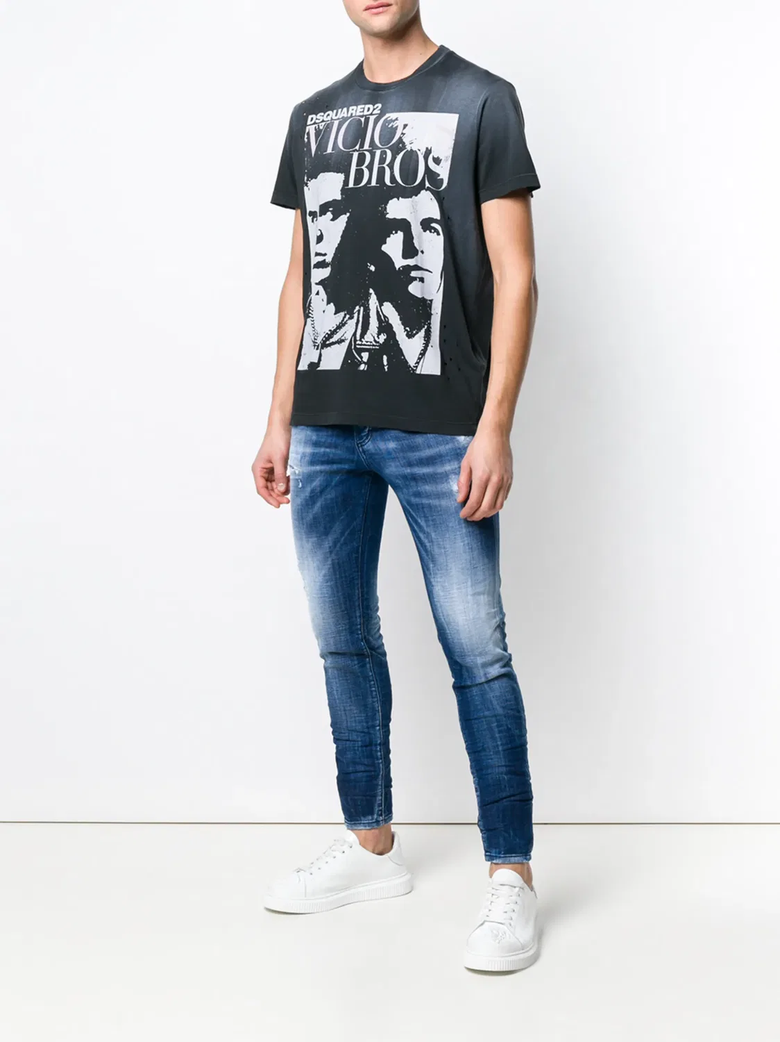 Футболка 'Vicious Bros' Dsquared2, черный — фото 2