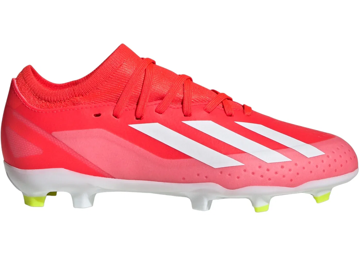 Детские бутсы с шипами Adidas Crazyfast League FG, Solar Red/Cloud White/Team Solar Yellow 2