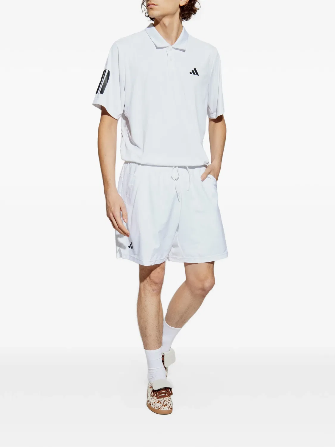 Шорты Club Tennis Climacool 2-в-1 белые Adidas, белый — фото 3