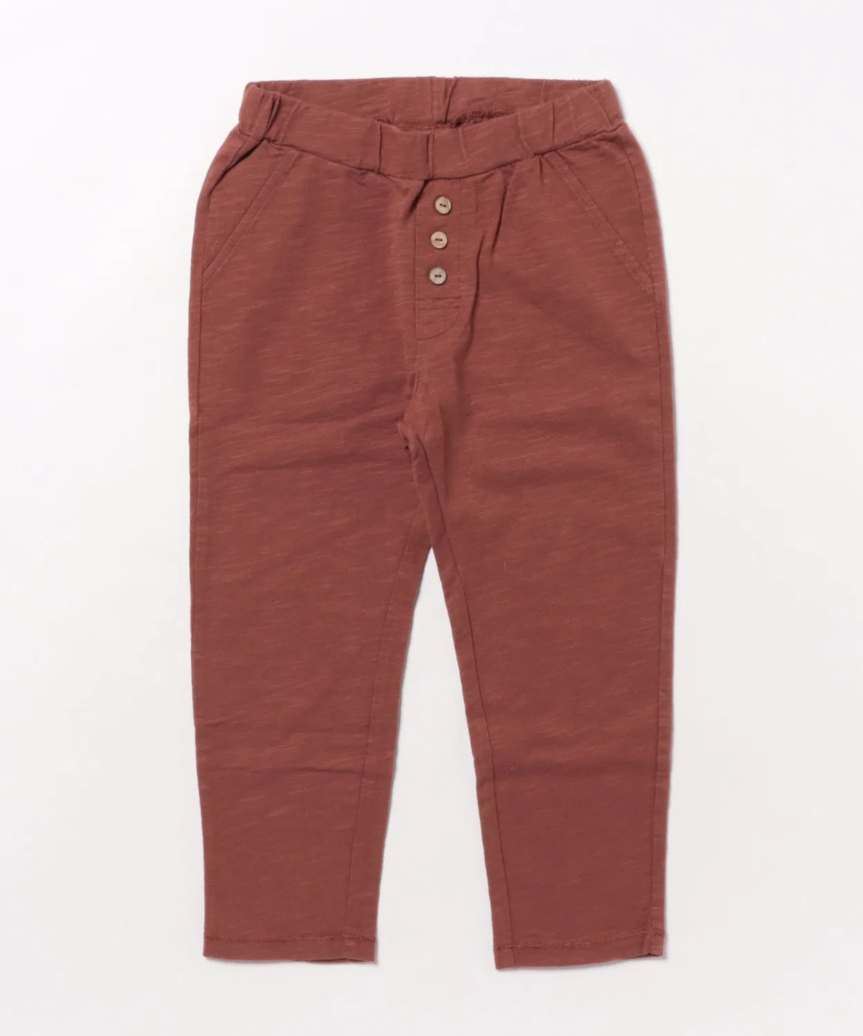 Детские штаны с кокосовыми пуговицами, модель Cru Pant Rylee + Cru, Wine