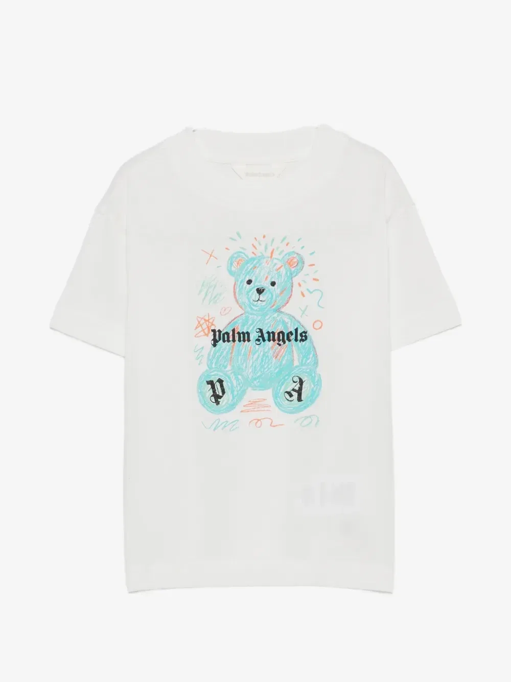 Футболка с короткими рукавами Palm Angels Kids, белый