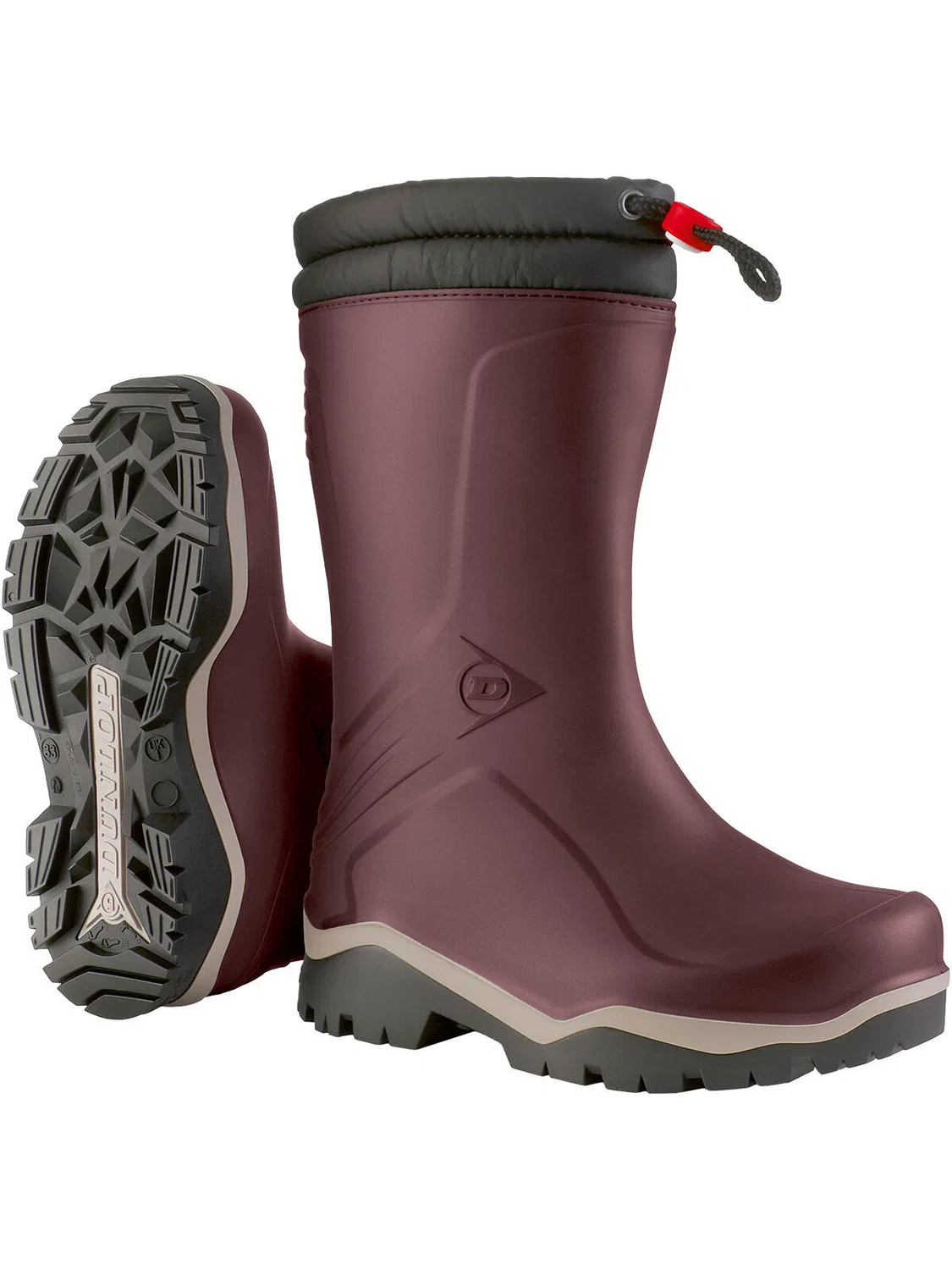 Детские зимние сапоги с меховой подкладкой Kids Blizzard Dunlop, Rot