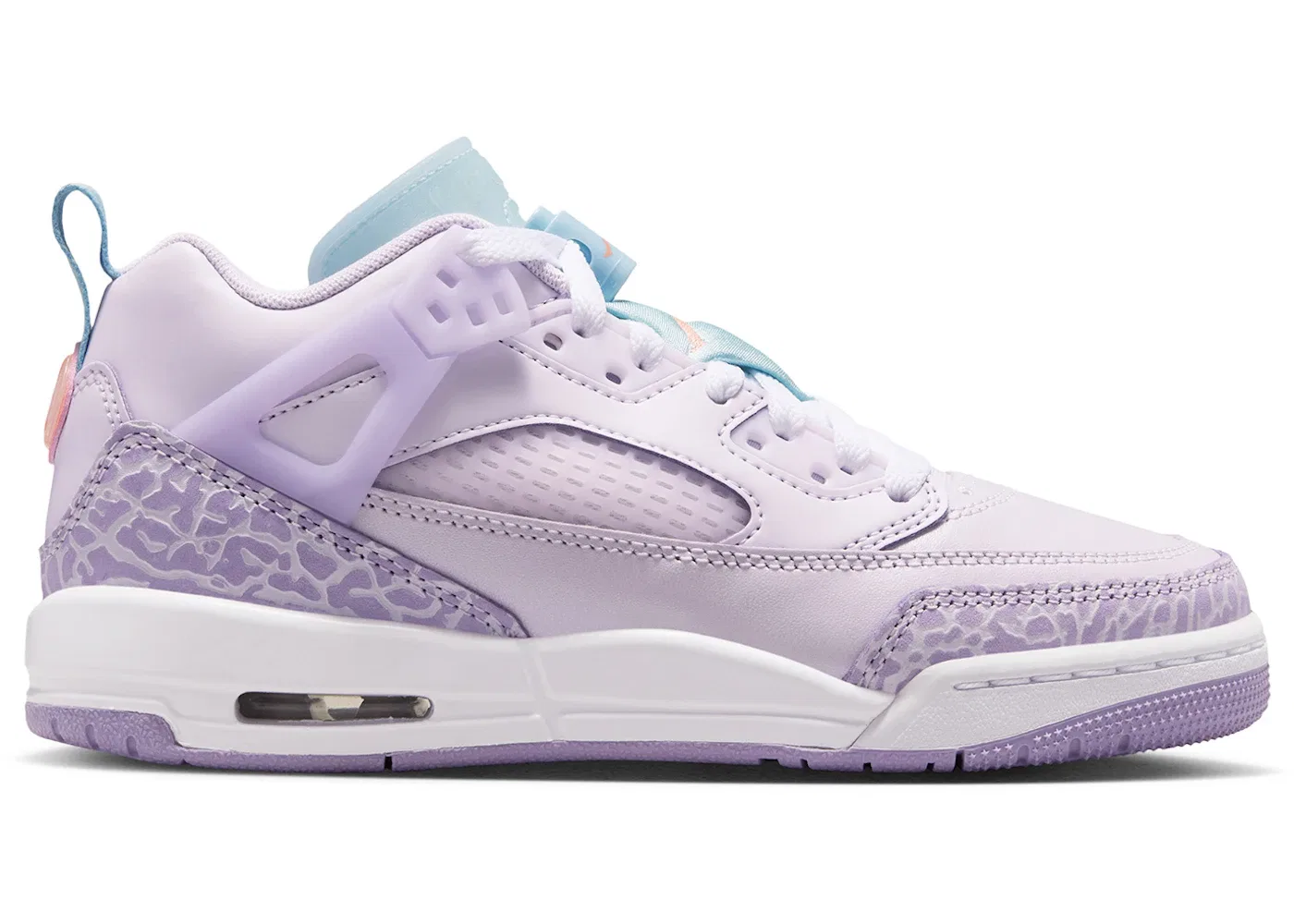 Детские кроссовки Lifestyle Jordan Spizike Low Jordan, Barely Grape/Ocean Bliss/White/Atomic Pink