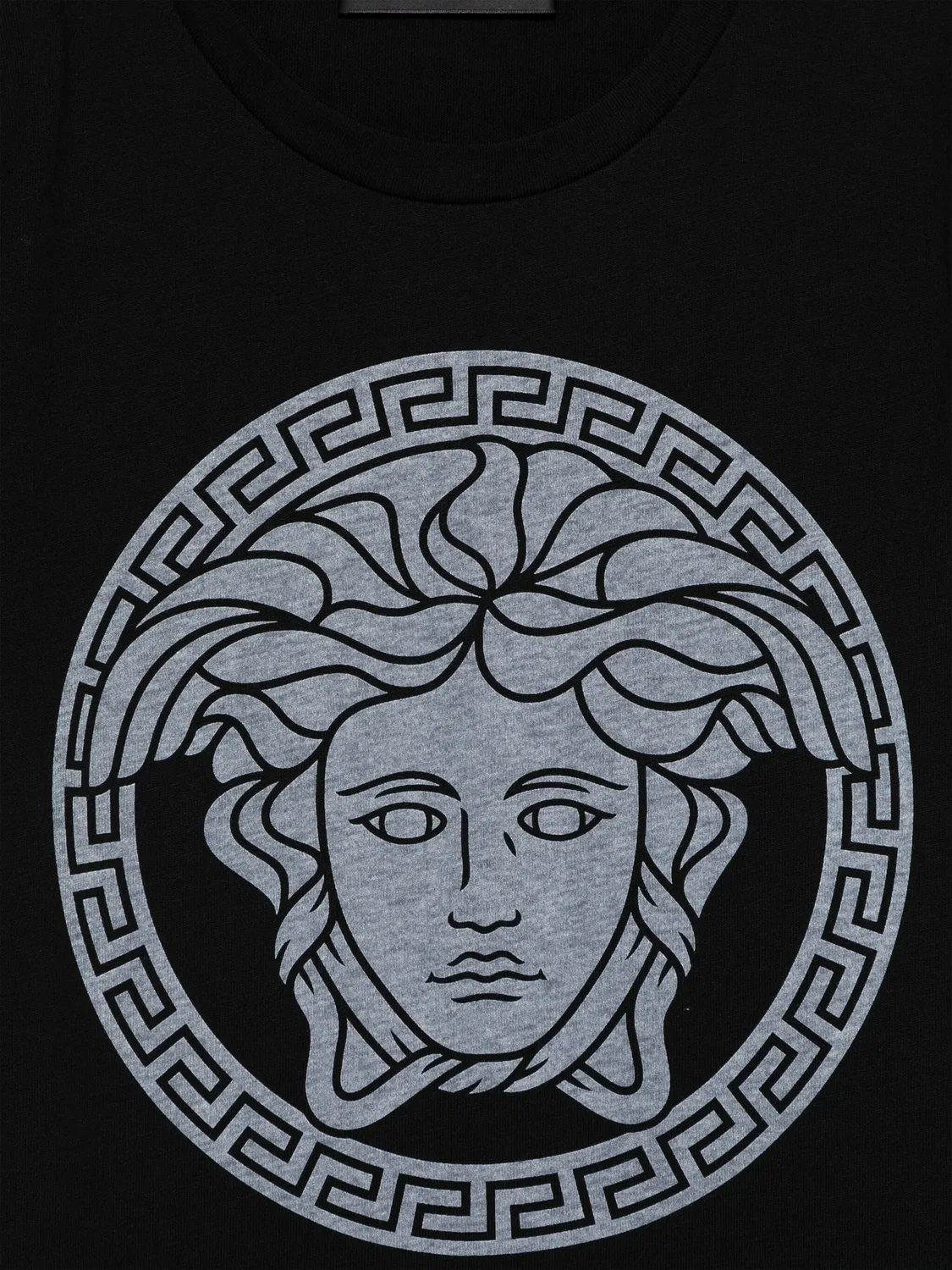 Футболка с принтом Medusa Greca Versace, черный — фото 3