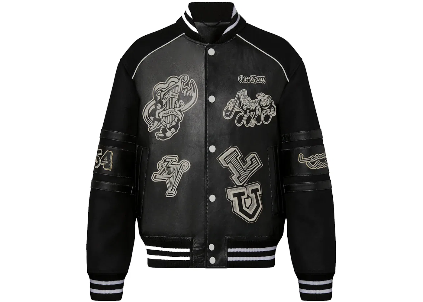 Мужская куртка-бомбер с принтом Blouson Louis Vuitton, Black