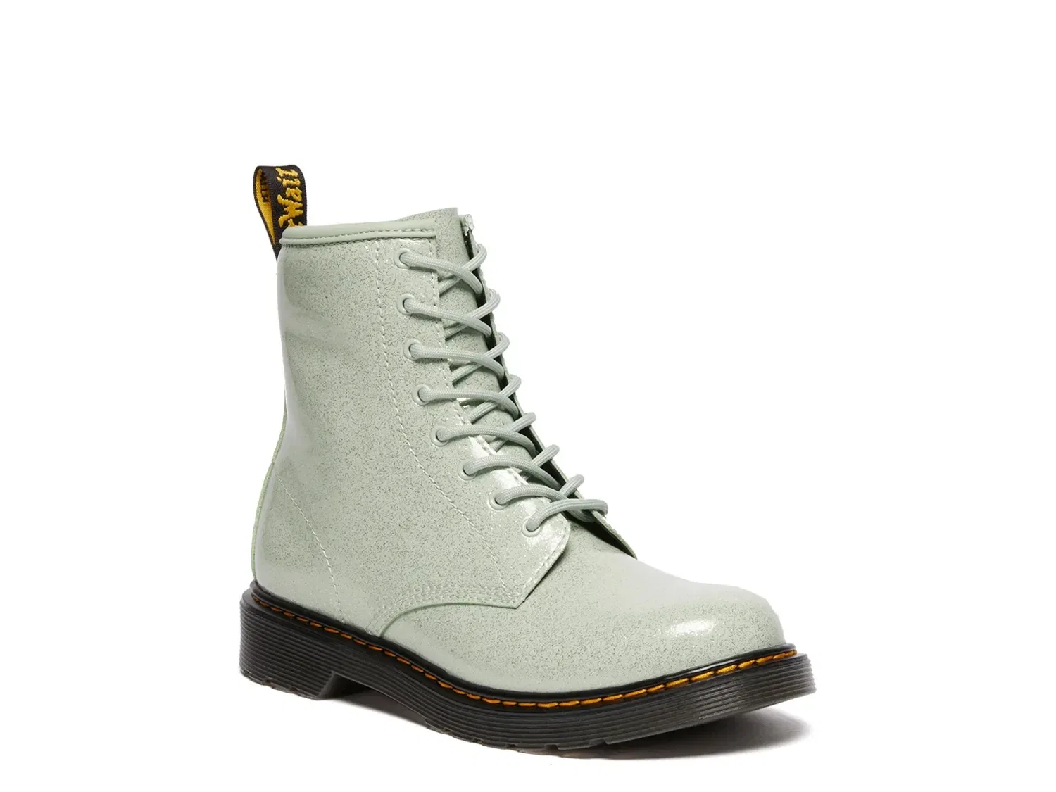 Ботинки Dr. Martens 1460 на молнии, кожаные, светло-зеленые