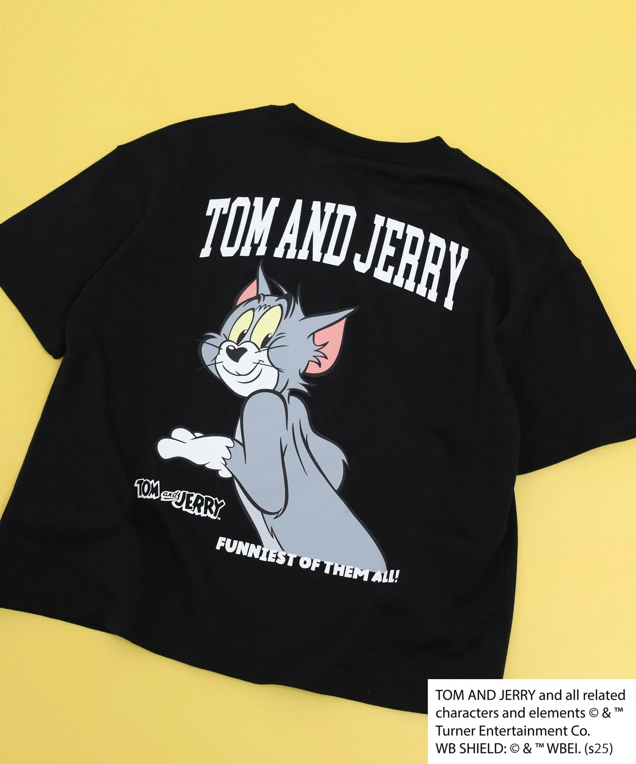 Детская футболка с принтом TOM&JERRY, модель Oversize TOM&JERRY, Black