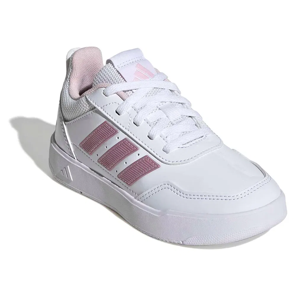 Детские кроссовки для девочек с классической шнуровкой Tensaur Sport 3.0 K Adidas, White — фото 2