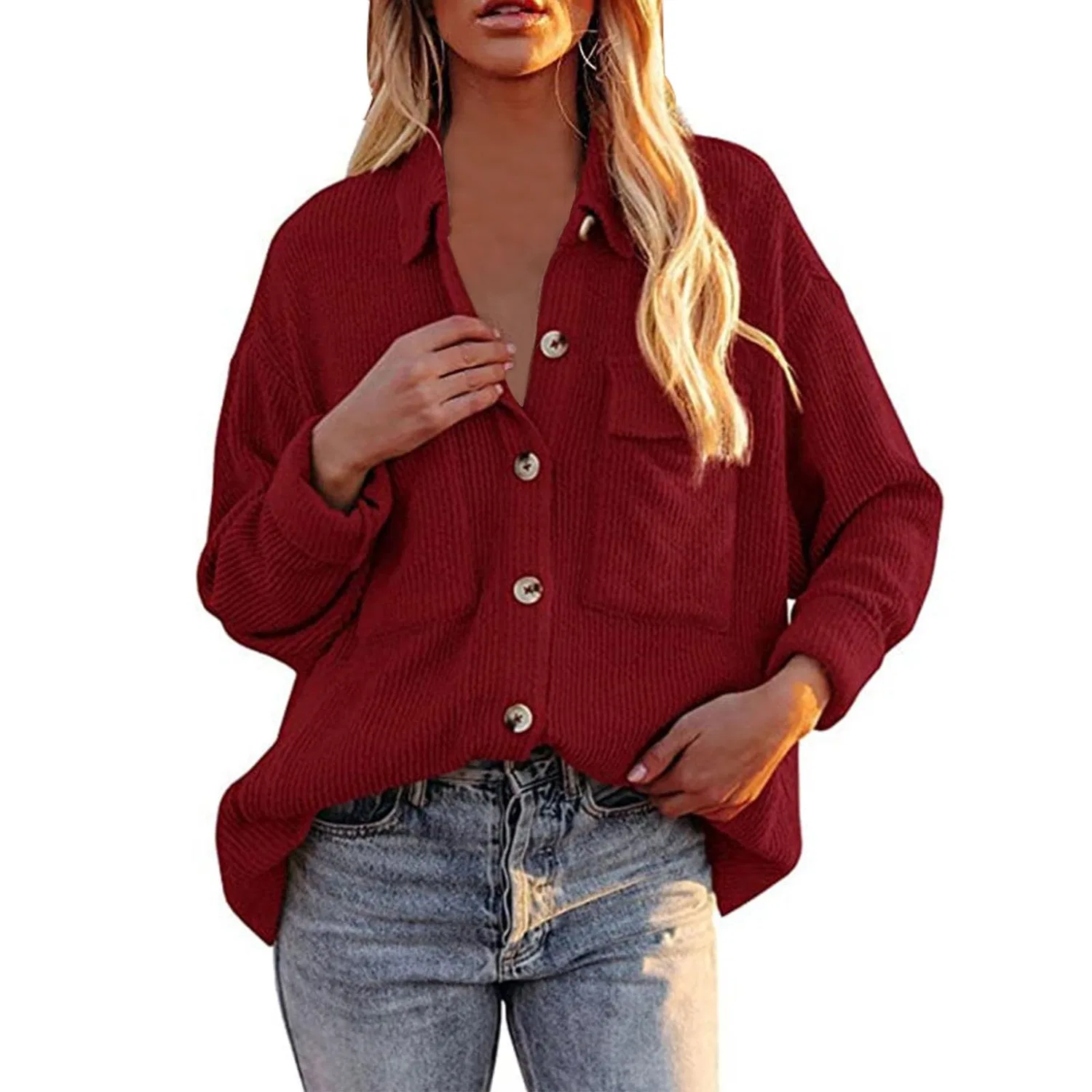 Женская куртка из вельвета с принтом Corduroy Jacket, Rd1