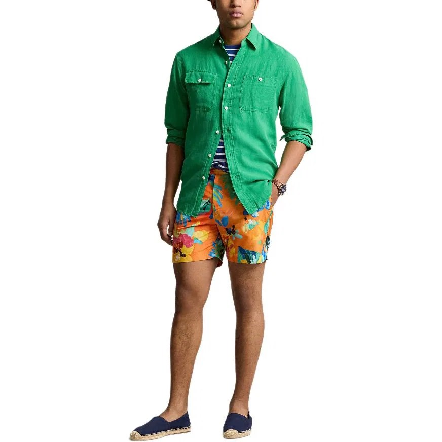 Мужские пляжные шорты с принтом Polo Ralph Lauren, Multicolor — фото 3