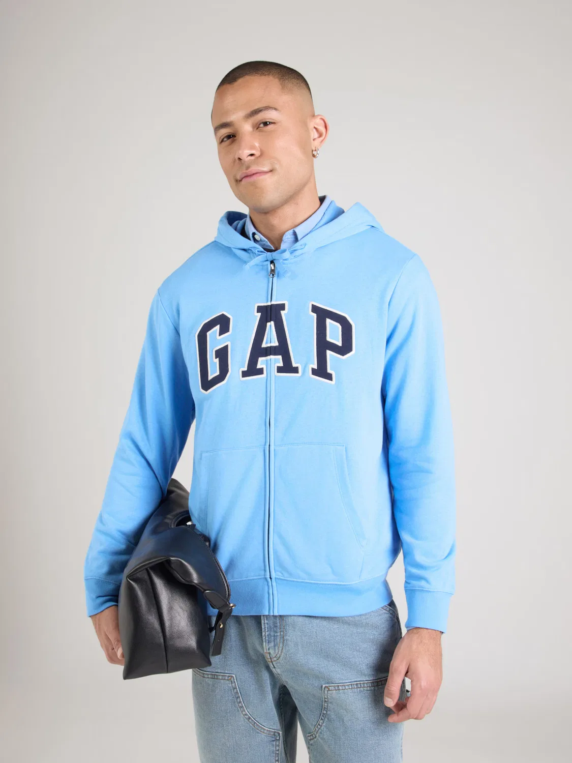 Толстовка на молнии Gap HERITAGE в темно-синем и лазурном цветах — фото 3