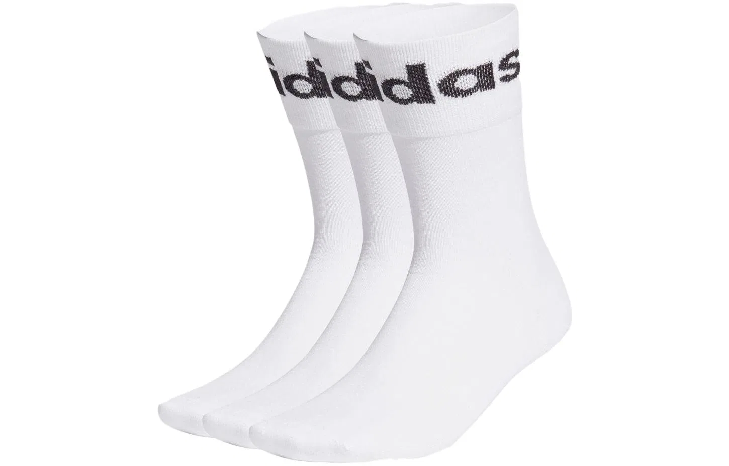 Детские носки до колена, набор из 3 пар, Adidas, White