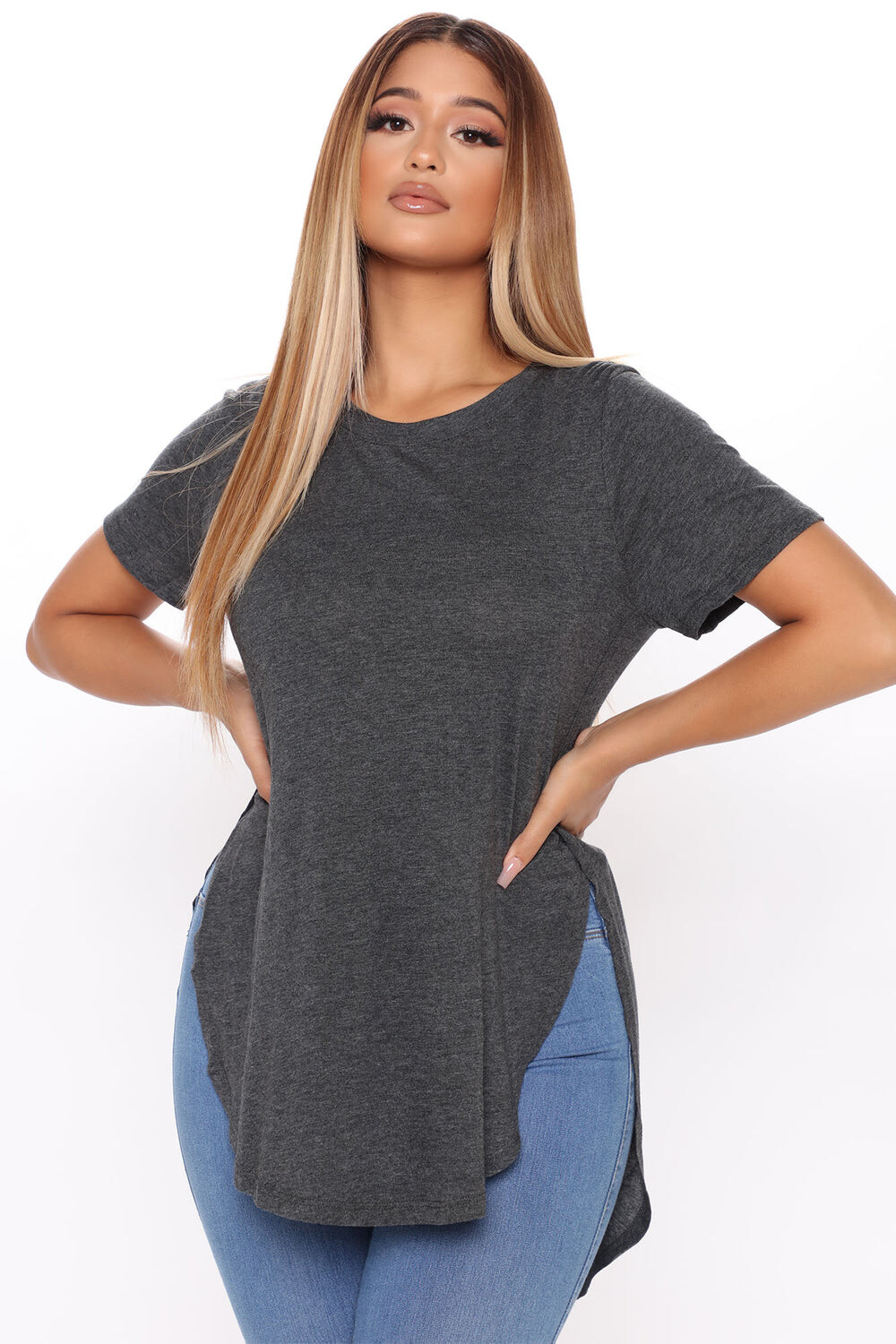 

Топ Fashion Nova 69411XL, угольный