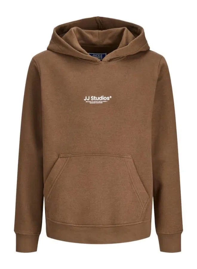 Худи с капюшоном Youth Jack & Jones Junior, какао