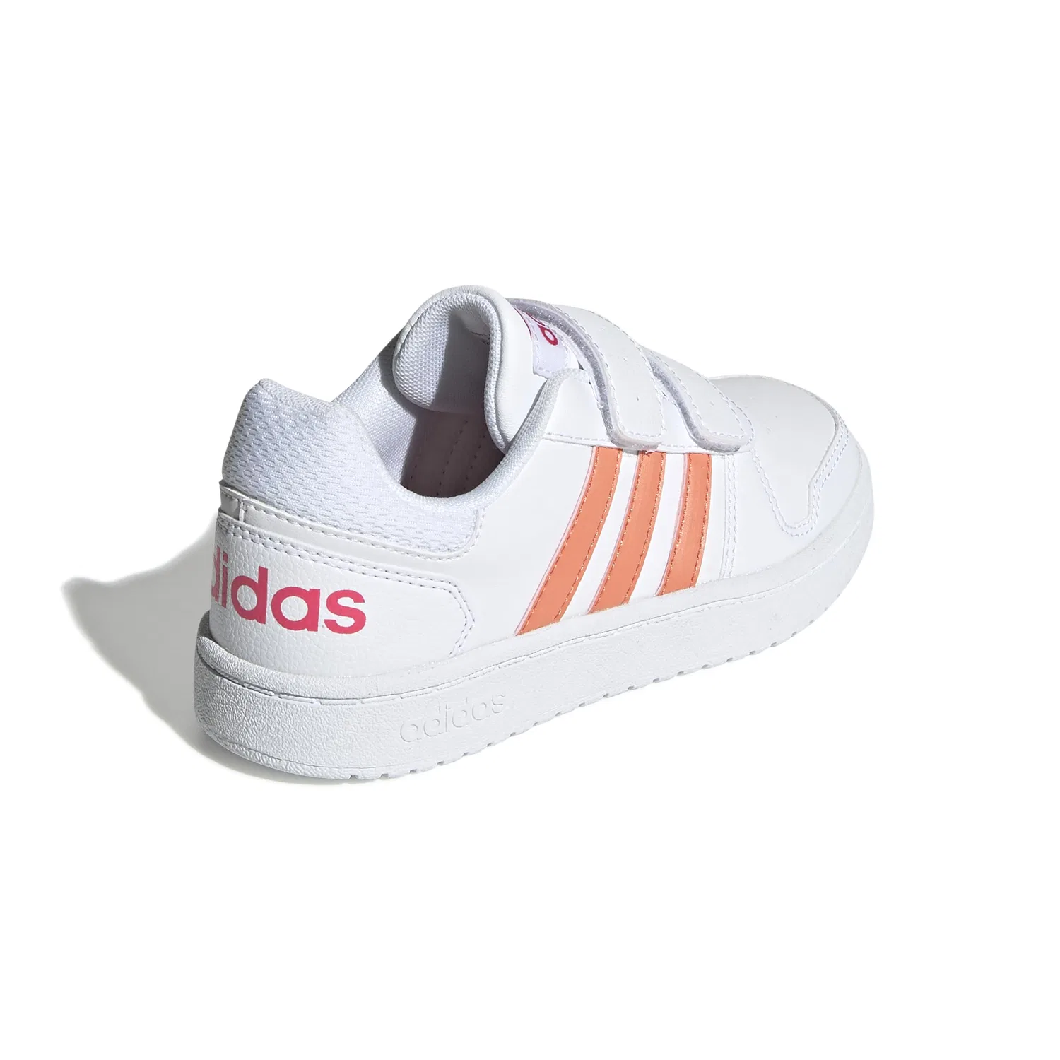 Детские кроссовки для мальчиков баскетбольные Hoops 2.0 Cmf C Adidas, Multicolour Ftwbla Semcor Rosrea 000 — фото 4