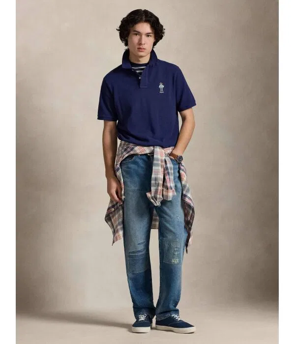 Мужское поло Polo Ralph Lauren, Blu Marino — фото 2
