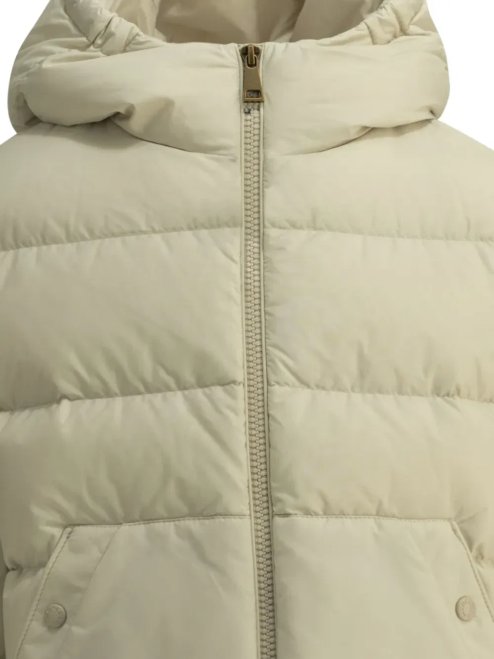 Стеганая куртка Xhante с капюшоном Moncler Enfant, бежевый — фото 3