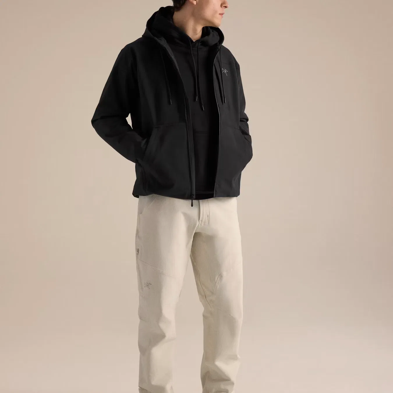 Мужская куртка с капюшоном утепленная CRONIN Arcteryx, Black — фото 4