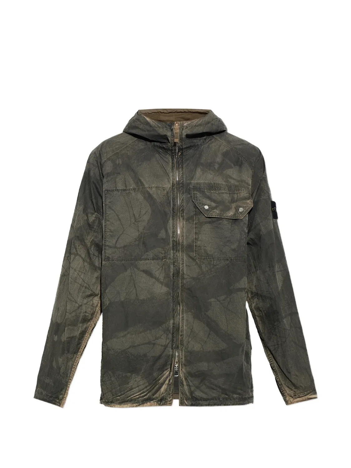 Stone Island Куртка-рубашка Laser Forest, серый