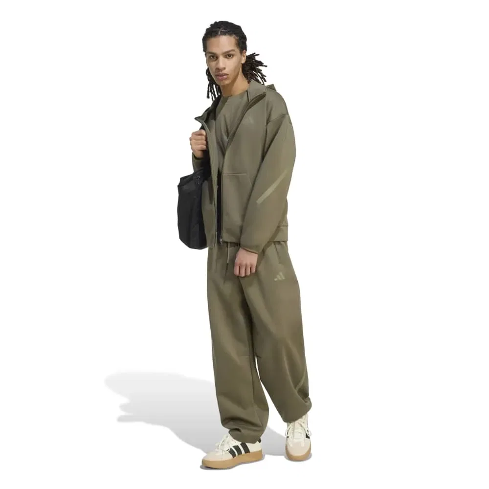 Мужской свитшот с молнией Z.N.E. Track Adidas, Green — фото 3