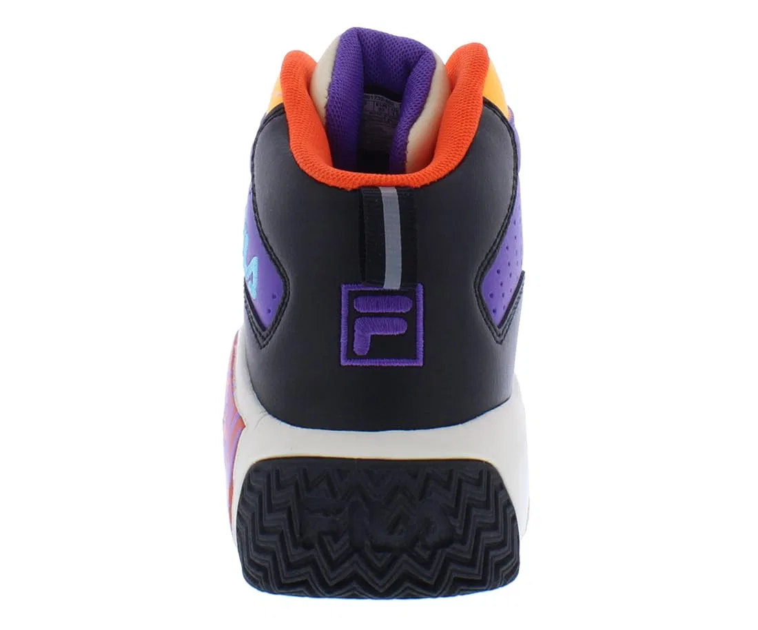 Детские кроссовки для мальчиков с закрытым носком Kid's Fila Mb Fila, Purple Orange Black — фото 4