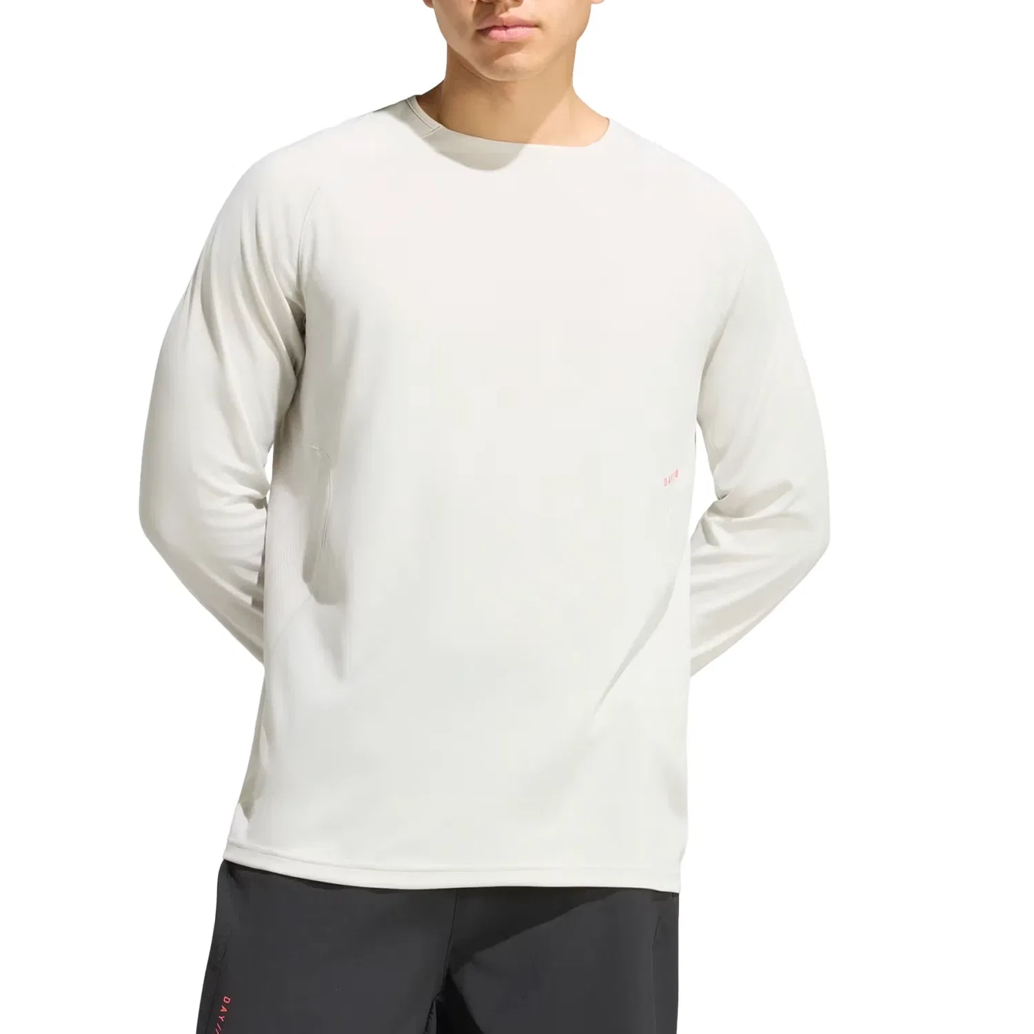 Мужская футболка с принтом Adidas DAY//Ø T-Shirt Asia Sizing Orbit Grey, белый — фото 2