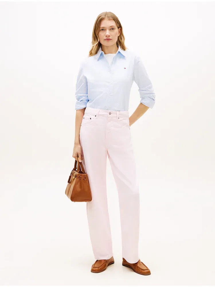 Джинсы баррель TOMMY HILFIGER, Light Pink — фото 2