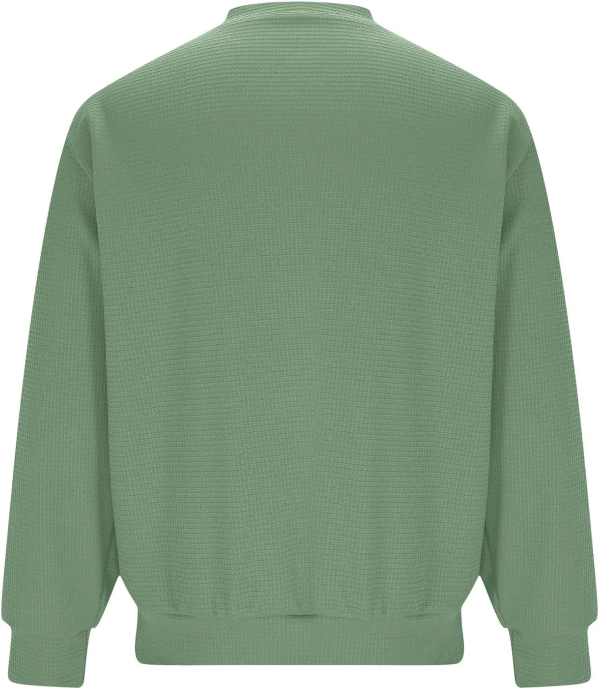 Мужская свободная футболка с вафельным переплетением, Mint Green — фото 4