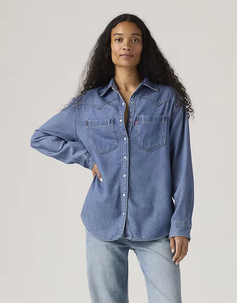 Рубашка в стиле вестерн Levi's Teodora, синий