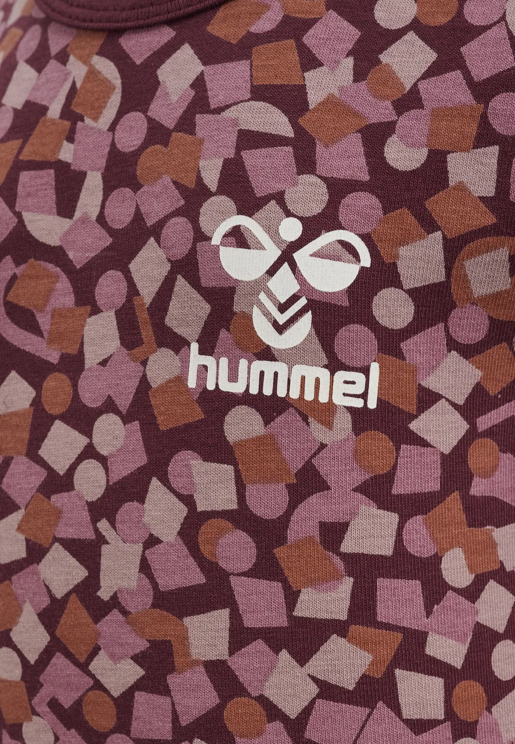Детский боди-комбинезон с длинным рукавом Hmlconfetti Hummel, ROT Bordeaux Altrosa — фото 4