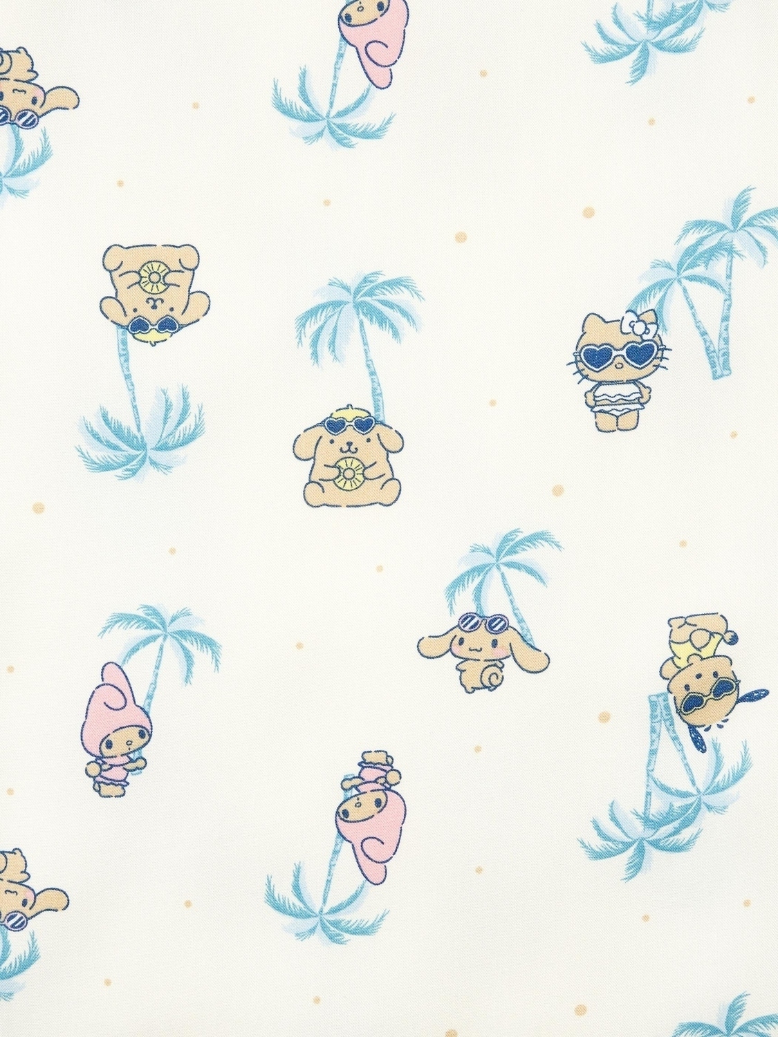 Укороченные домашние брюки Uniqlo Sanrio, 01 белый — фото 4