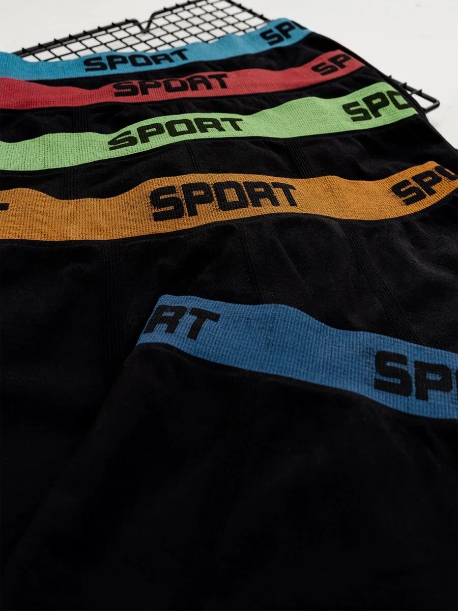 Трусы LOREZA 'Jungen Boxershorts Fussball' черного цвета — фото 2
