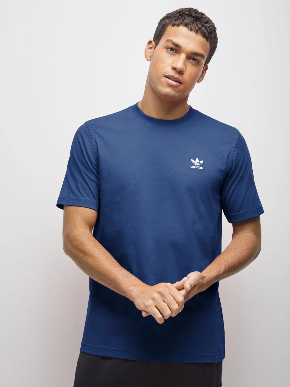 Футболка с логотипом Trefoil, Essentials, adidas Originals, синий