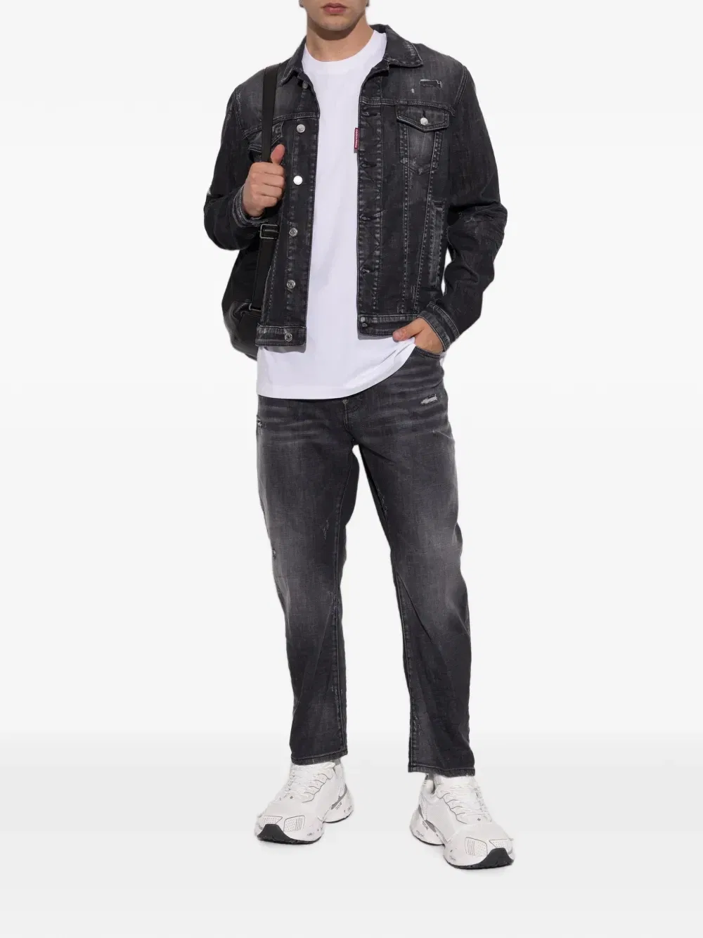 Футболка с нашивкой логотипа DSQUARED2, белый — фото 2
