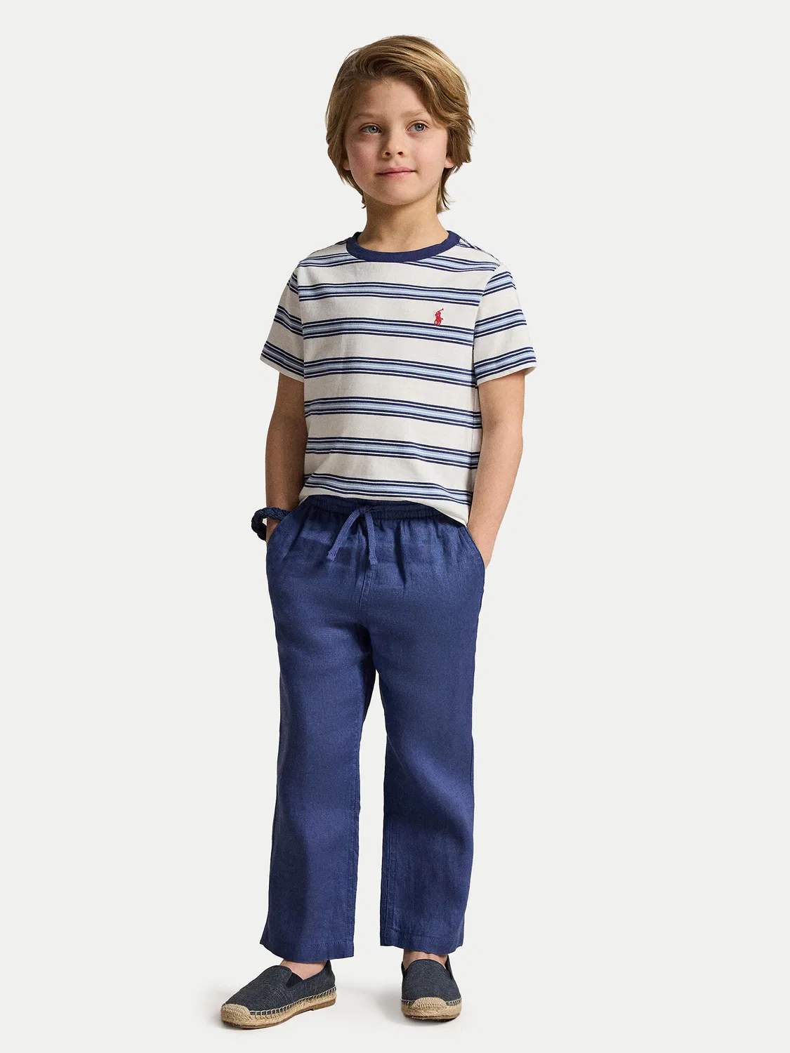 Футболка стандартного кроя для мальчика Polo Ralph Lauren, синий — фото 2