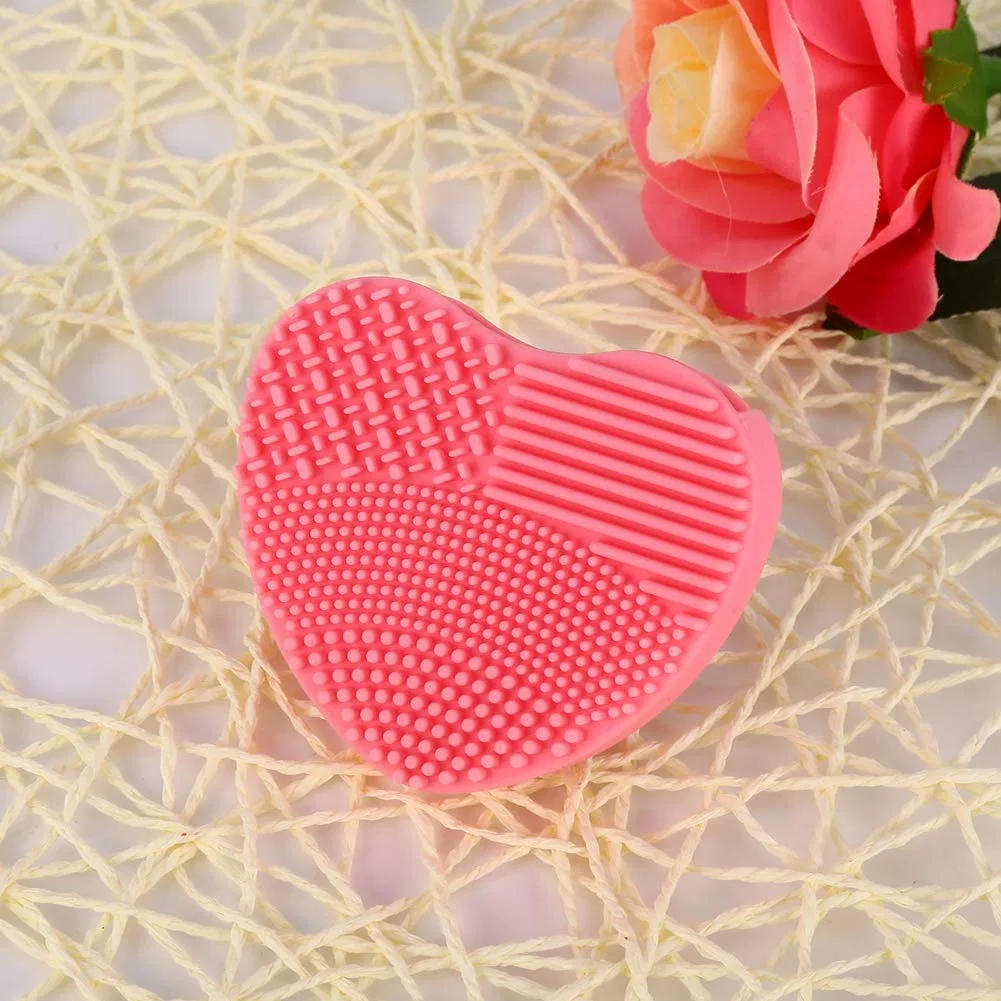 Средство для чистки кистей, Silicone Heart Glove, LIYJTK, 8.5x7.6x2.8 см, Pink — фото 3