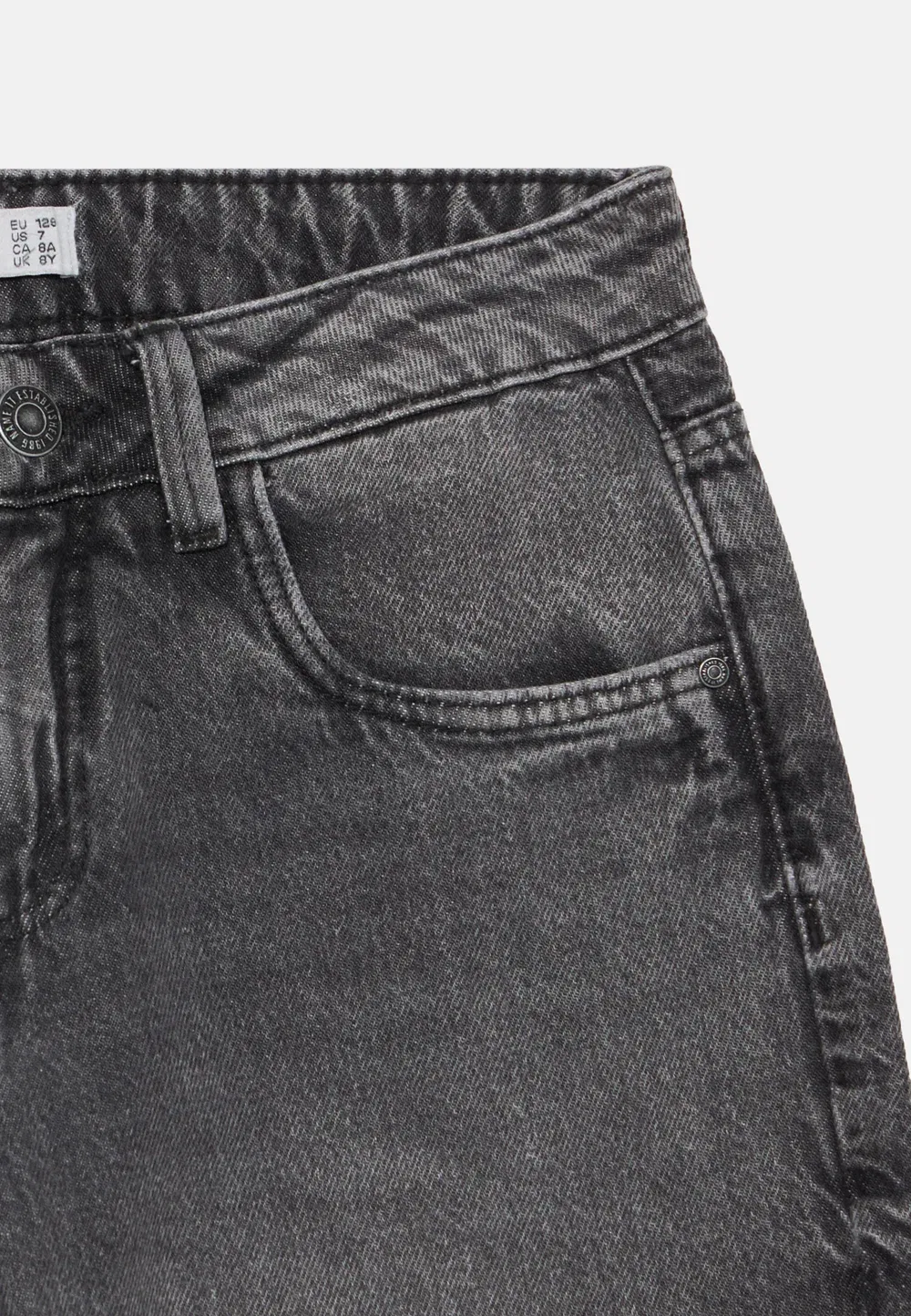Джинсы Nkfbella barrel свободного кроя Name It, Medium Grey Denim — фото 4