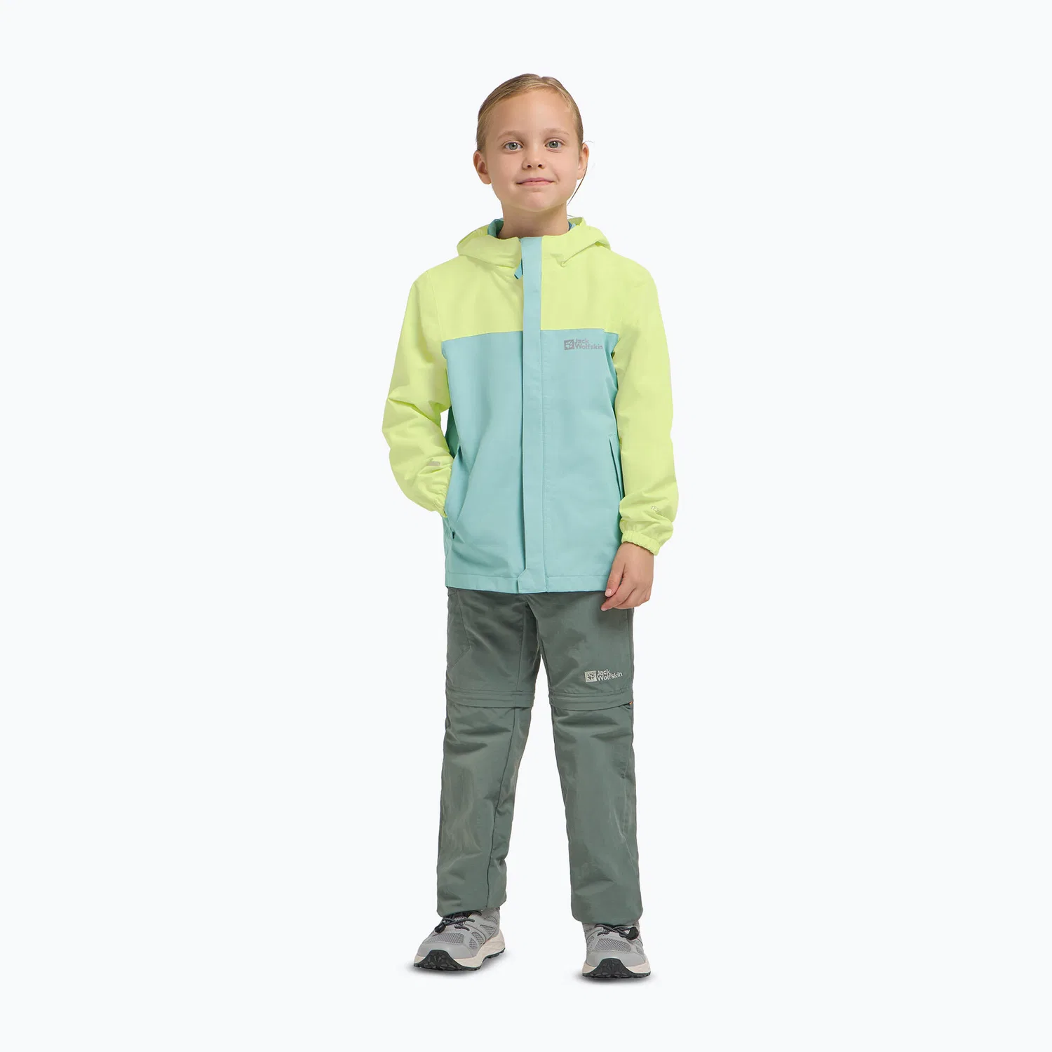 Детская дождевая куртка Jack Wolfskin Tucan, Grun — фото 2