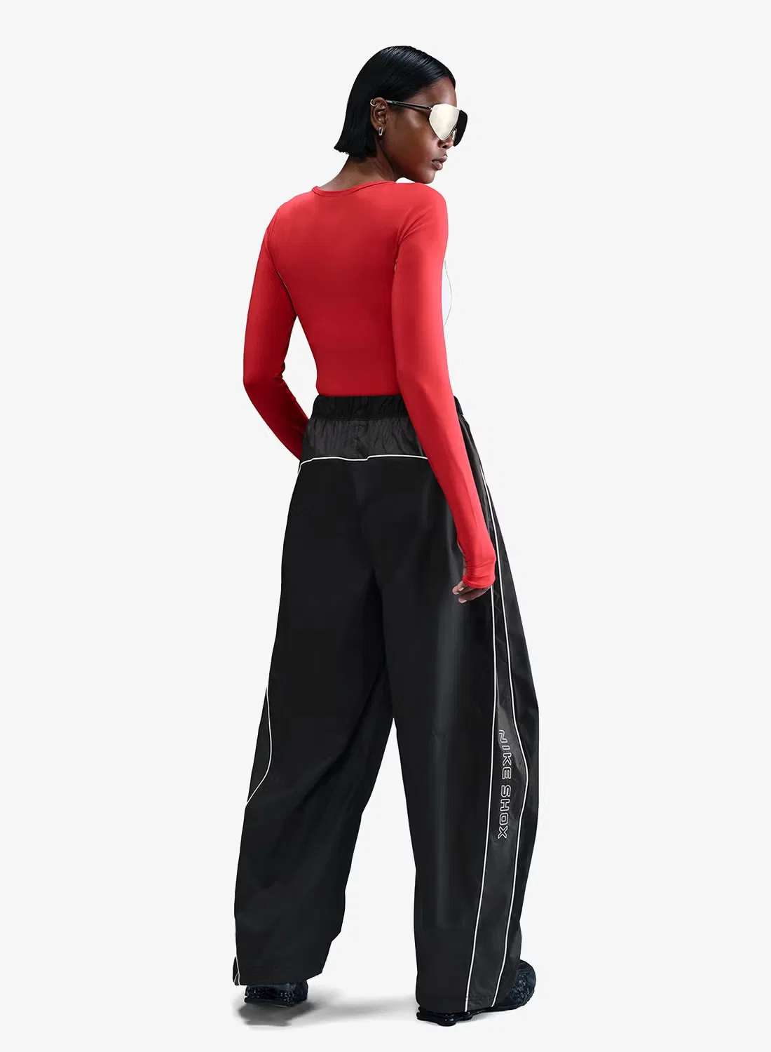 Штаны спортивные с логотипом Nike, черный — фото 2