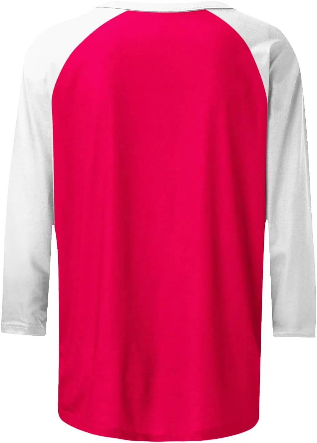 Женская свободная блуза с цветовыми блоками, Hot Pink — фото 4